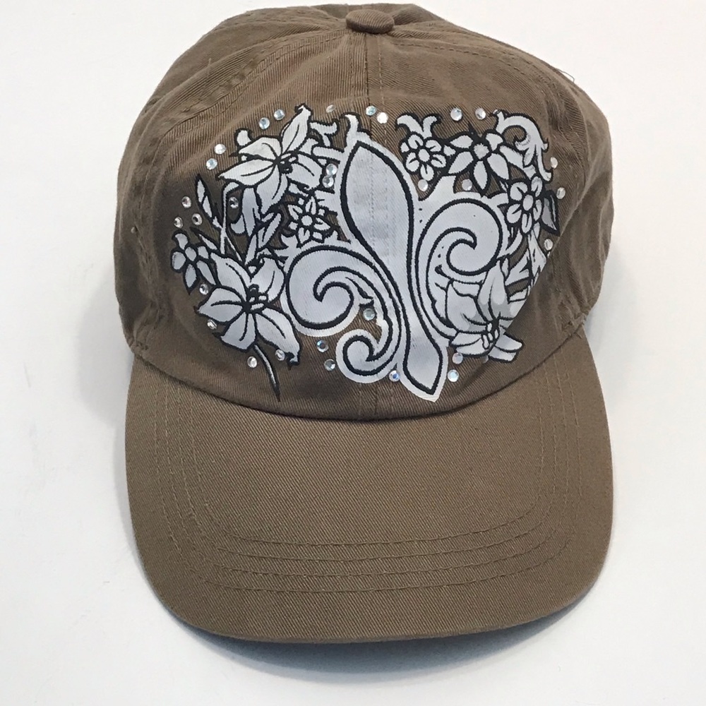 Decky Filigree Floral Embellished Baseball Hat/Cap